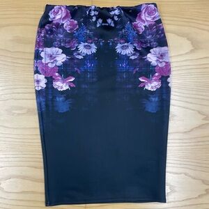 Kardashian Kollection Floral Pencil Skirt